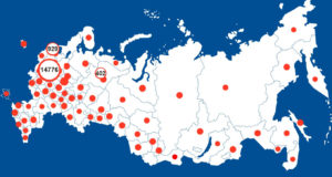 Карта вируса в России